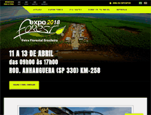 Tablet Screenshot of expoforest.com.br